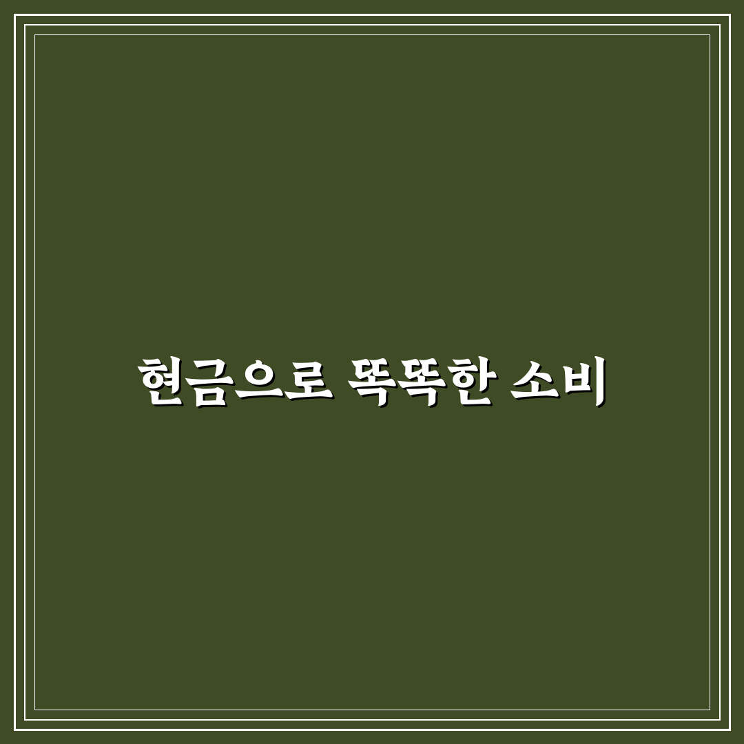 현금 예산제로 소비 줄이는 쉬운 방법 5가지 체크포인트