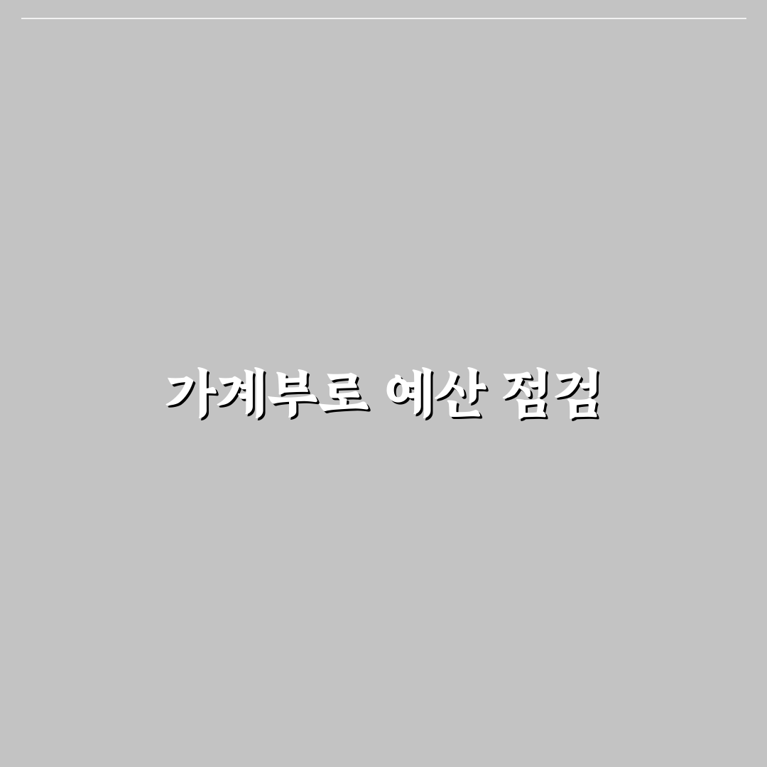 예산 초과 이유를 가계부에서 찾는 법: 5가지 체크포인트 분석
