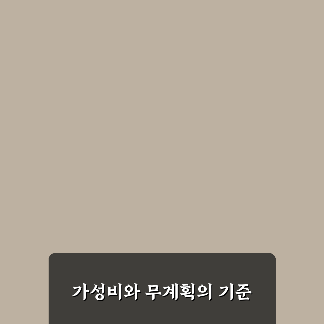 가성비 소비와 무계획 소비의 차이: 5가지 체크포인트 분석