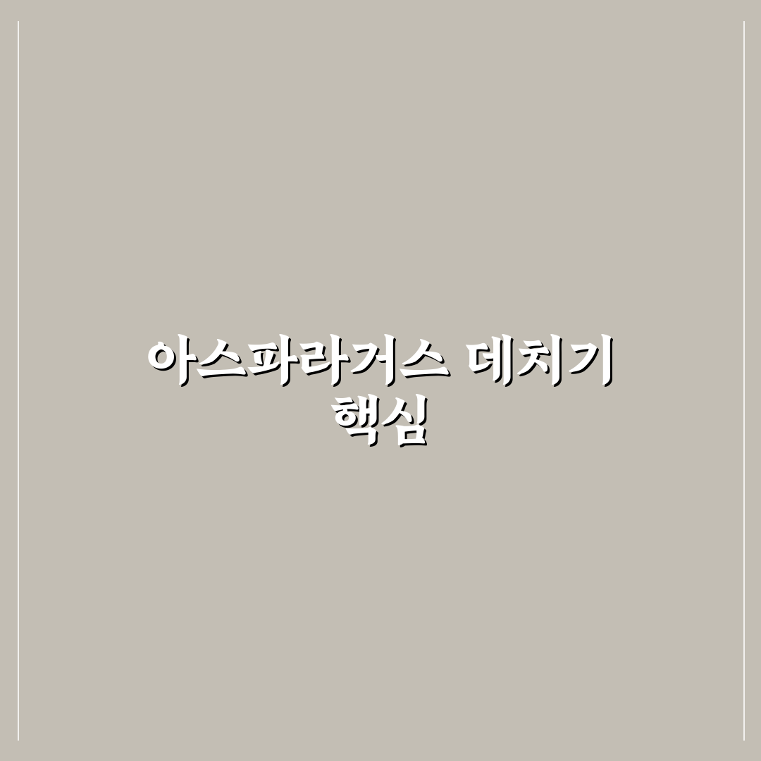 아스파라거스 데치기 방법과 꿀팁 쉽게 정리해드려요