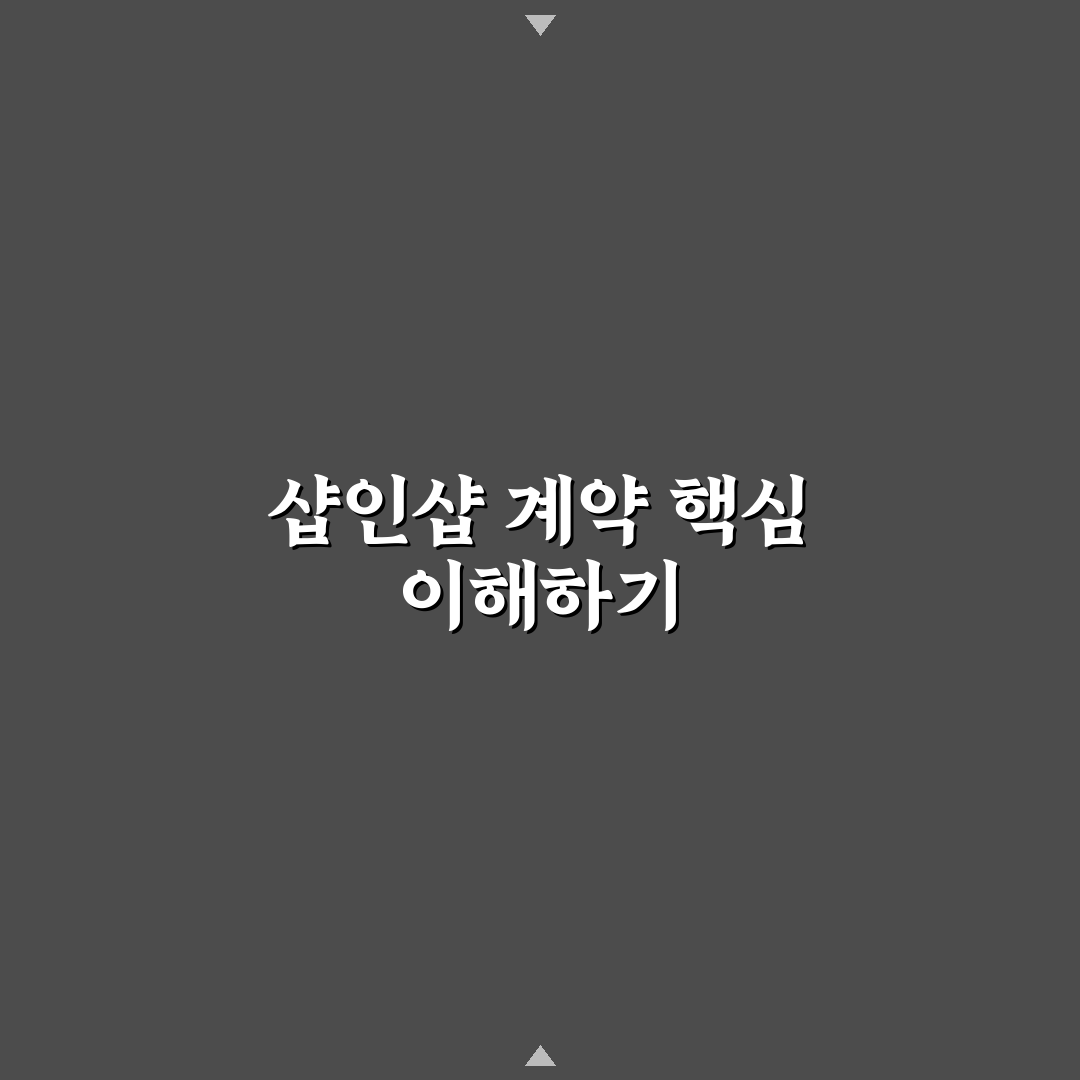 샵인샵 계약서 양식 작성법과 핵심 팁 알려드려요