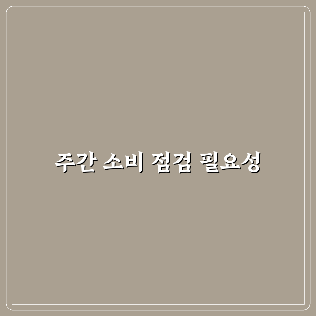 주간 소비 점검 앱으로 루틴 만드는 방법: 5가지 체크포인트