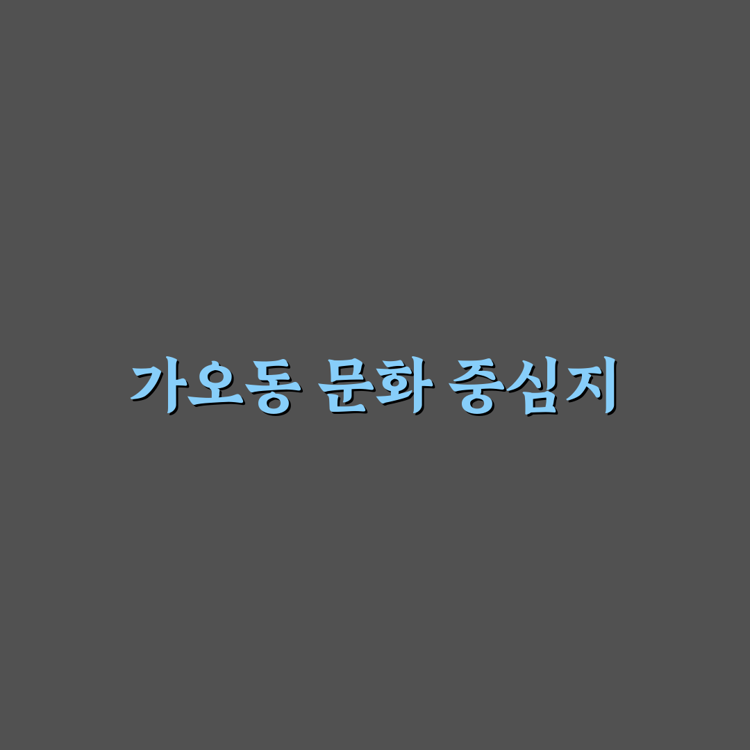 가오동 점프홀릭 입지와 시설 비교 분석 가이드