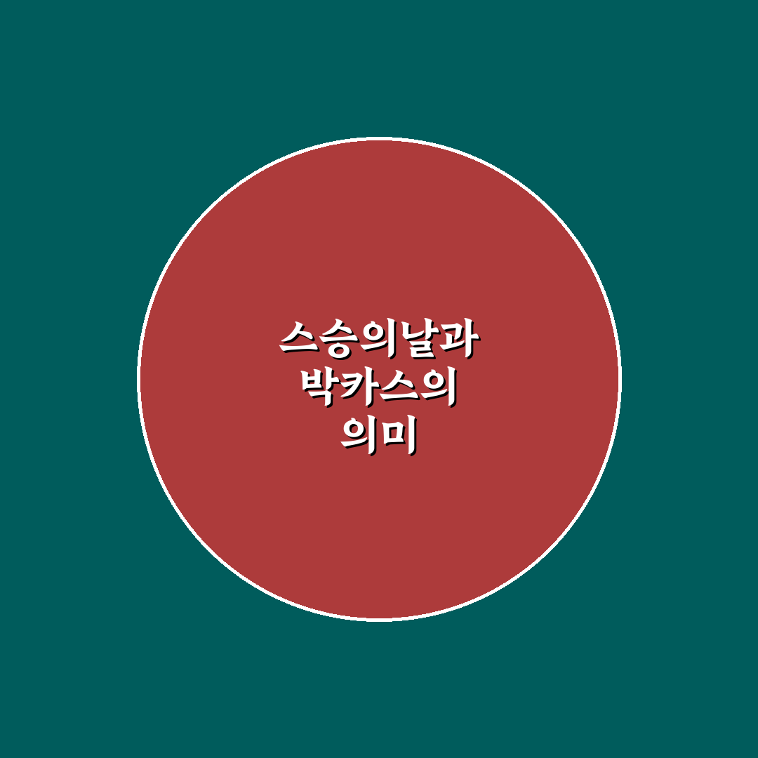 스승의날 박카스 선물 가이드와 선택 기준 총정리