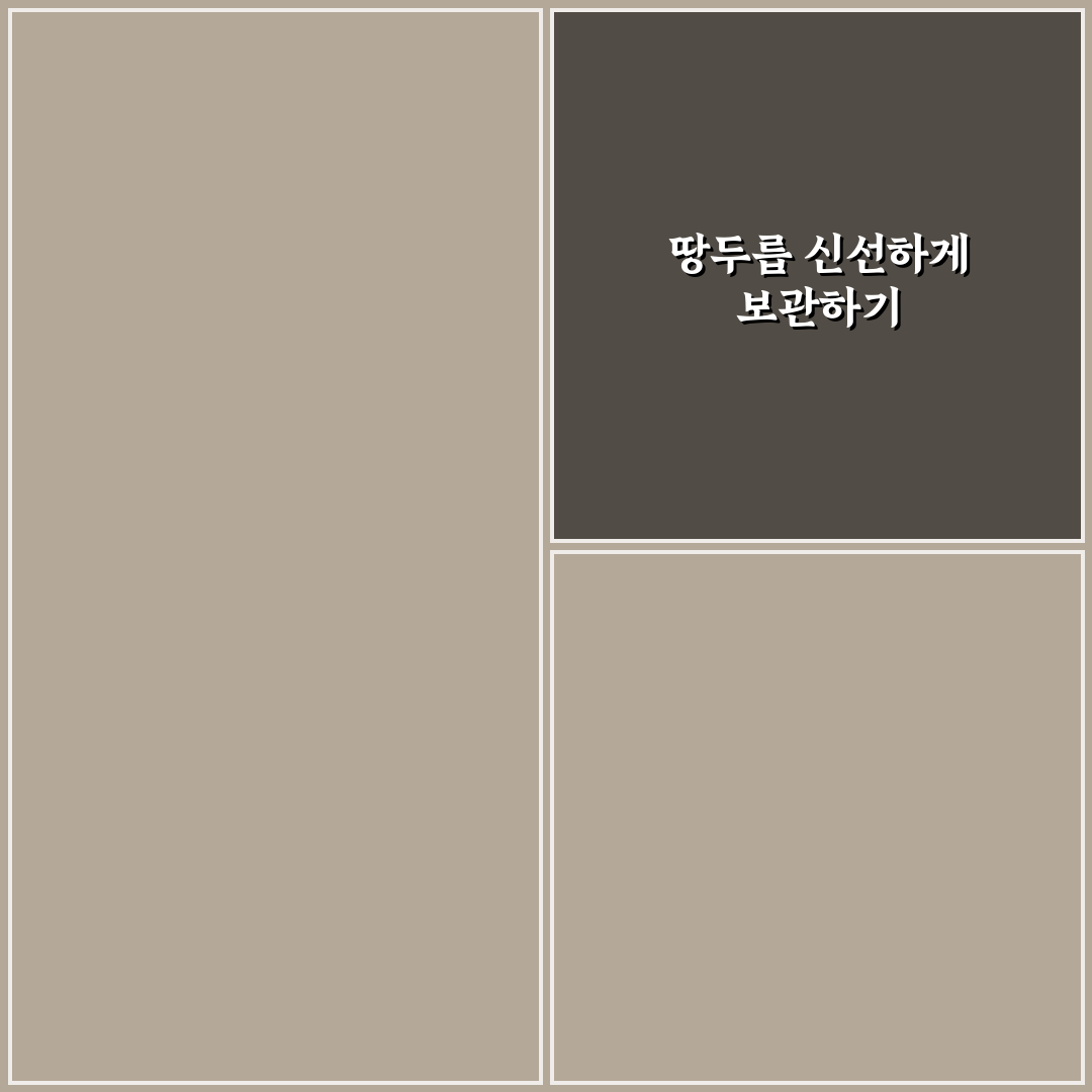 땅두릅 보관법 5가지 기준과 신선도 유지 가이드