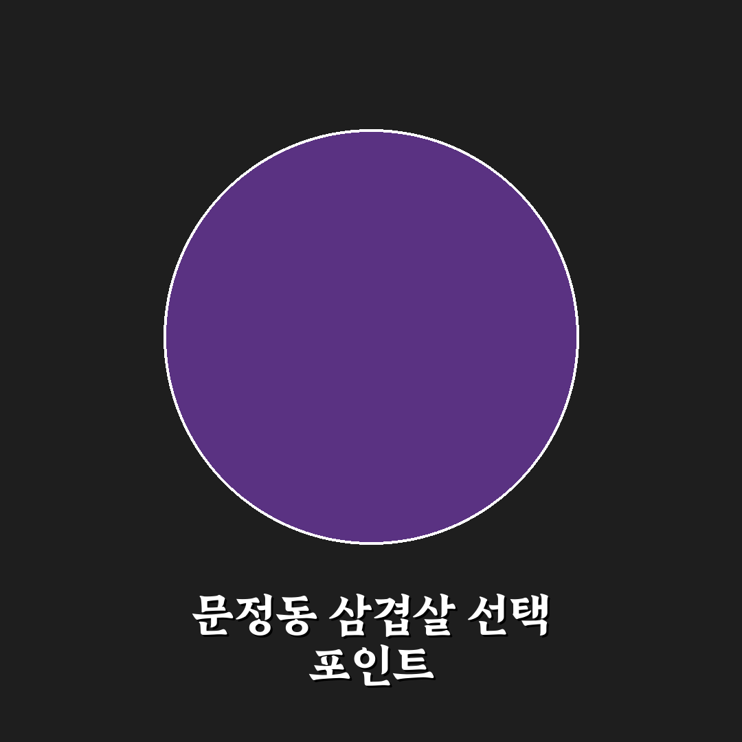 문정동 삼겹살 맛과 가격 비교 분석 가이드