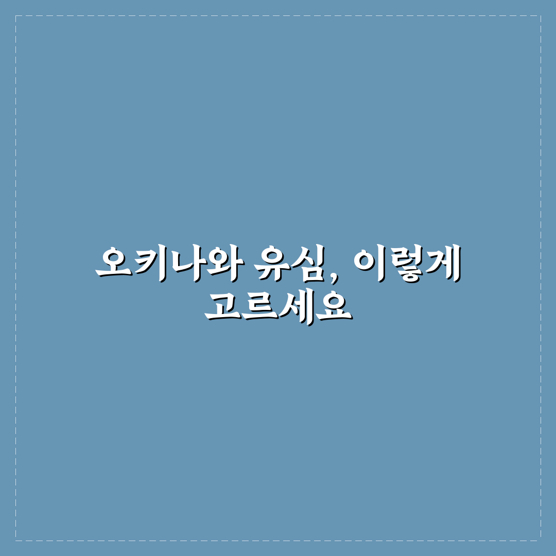 오키나와 유심 구매 시 비교해야 할 5가지 기준 분석