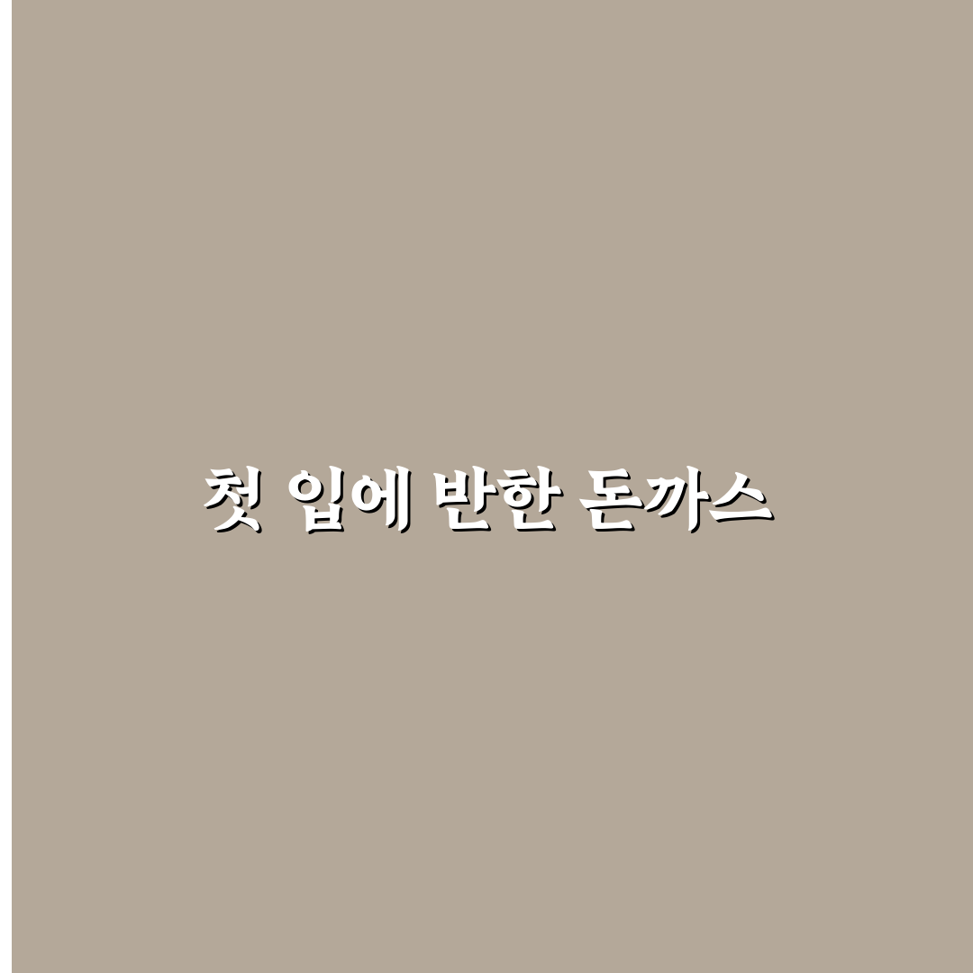 데미안 돈까스 방문 후기, 직접 가보니 맛과 분위기