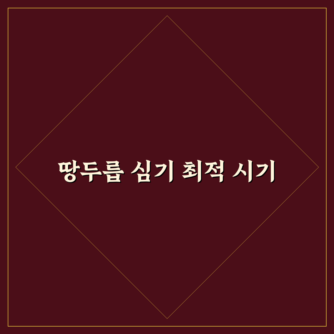 땅두릅 심는 시기와 방법 초보자도 알기 쉽게 정리