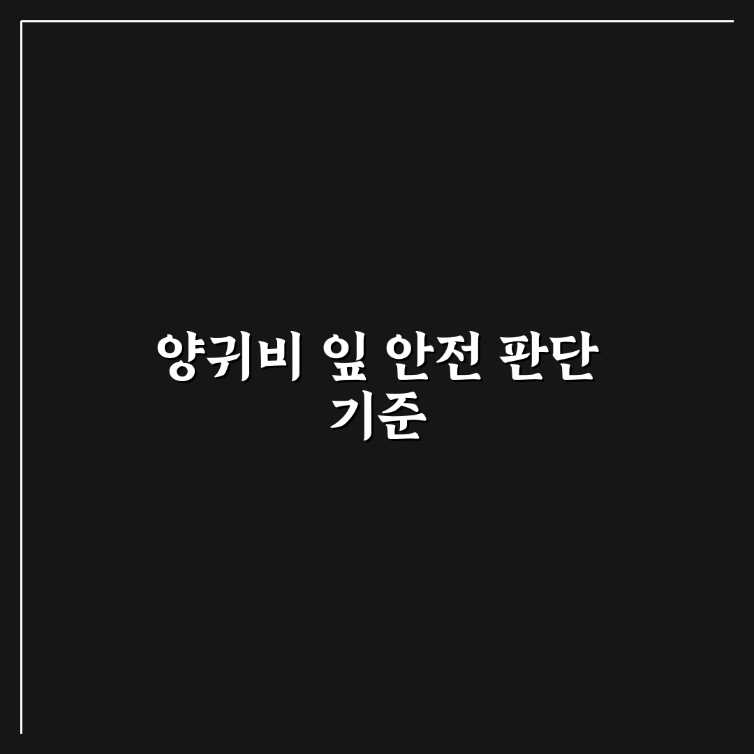 양귀비 잎 식용 안전성 체크포인트와 섭취 기준 분석