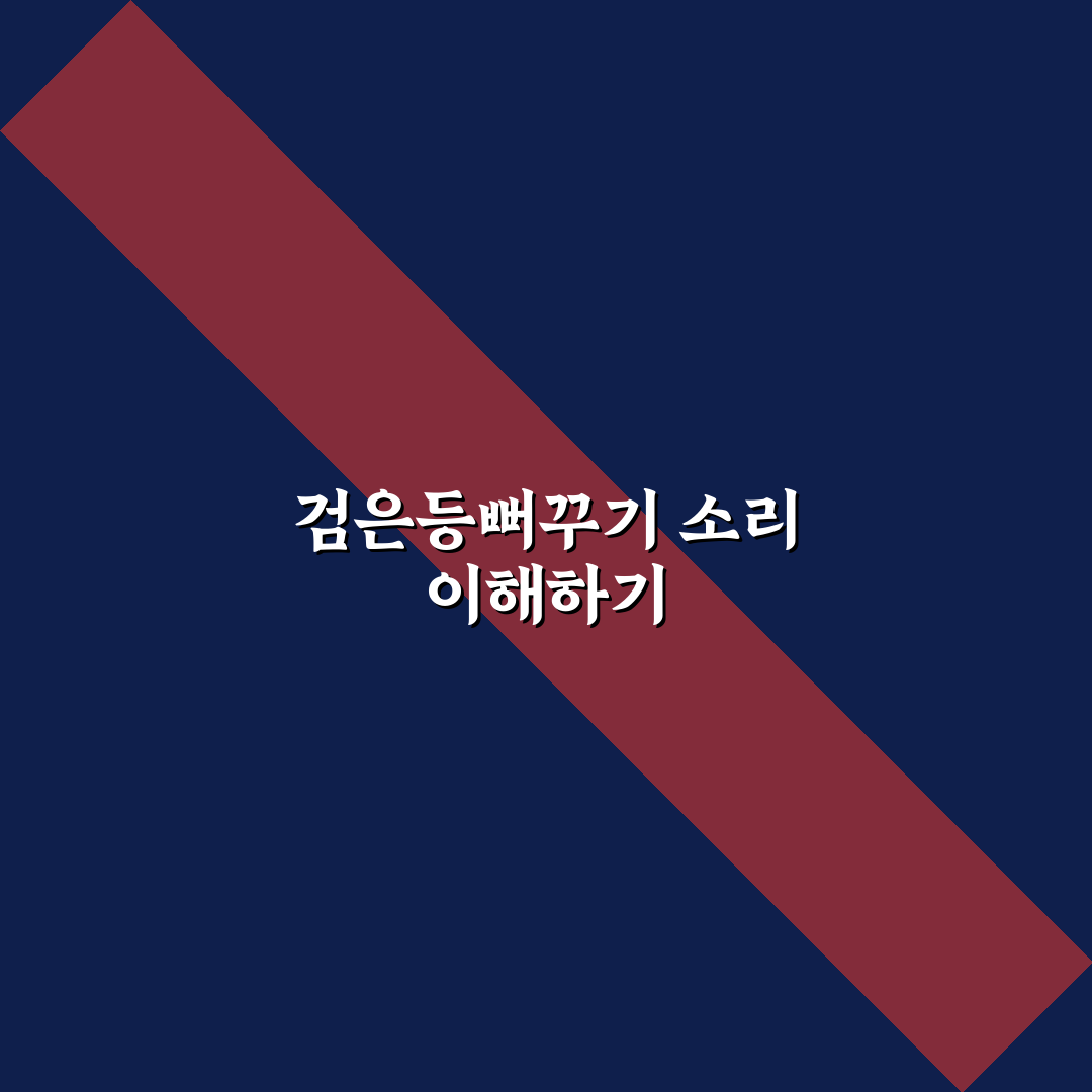 검은등뻐꾸기 소리 분석과 특징별 구분 기준 총정리