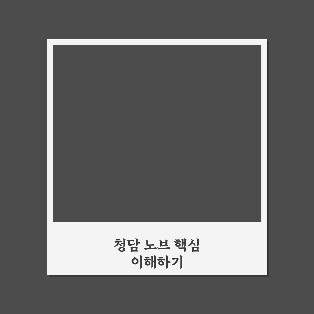 청담 노브 이용 꿀팁과 후기 쉽게 정리해드려요