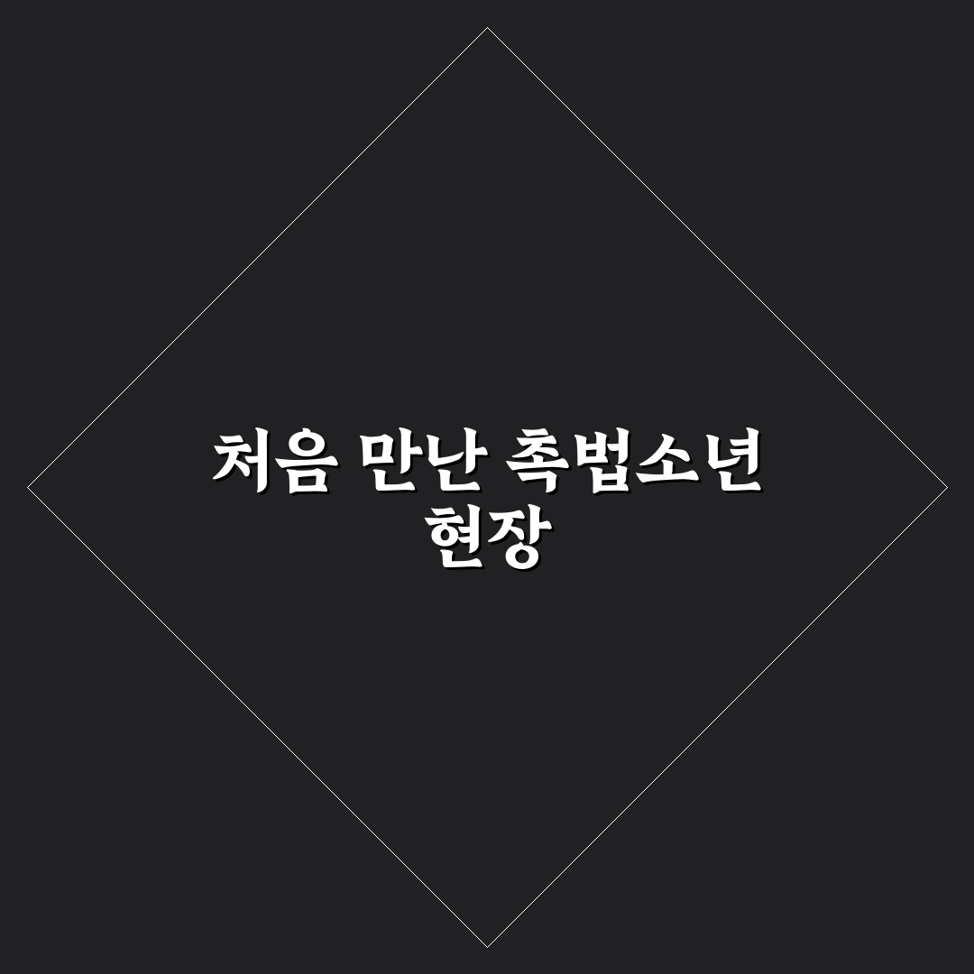 촉법소년 현행범체포 직접 알아보니 당황스러웠던 순간
