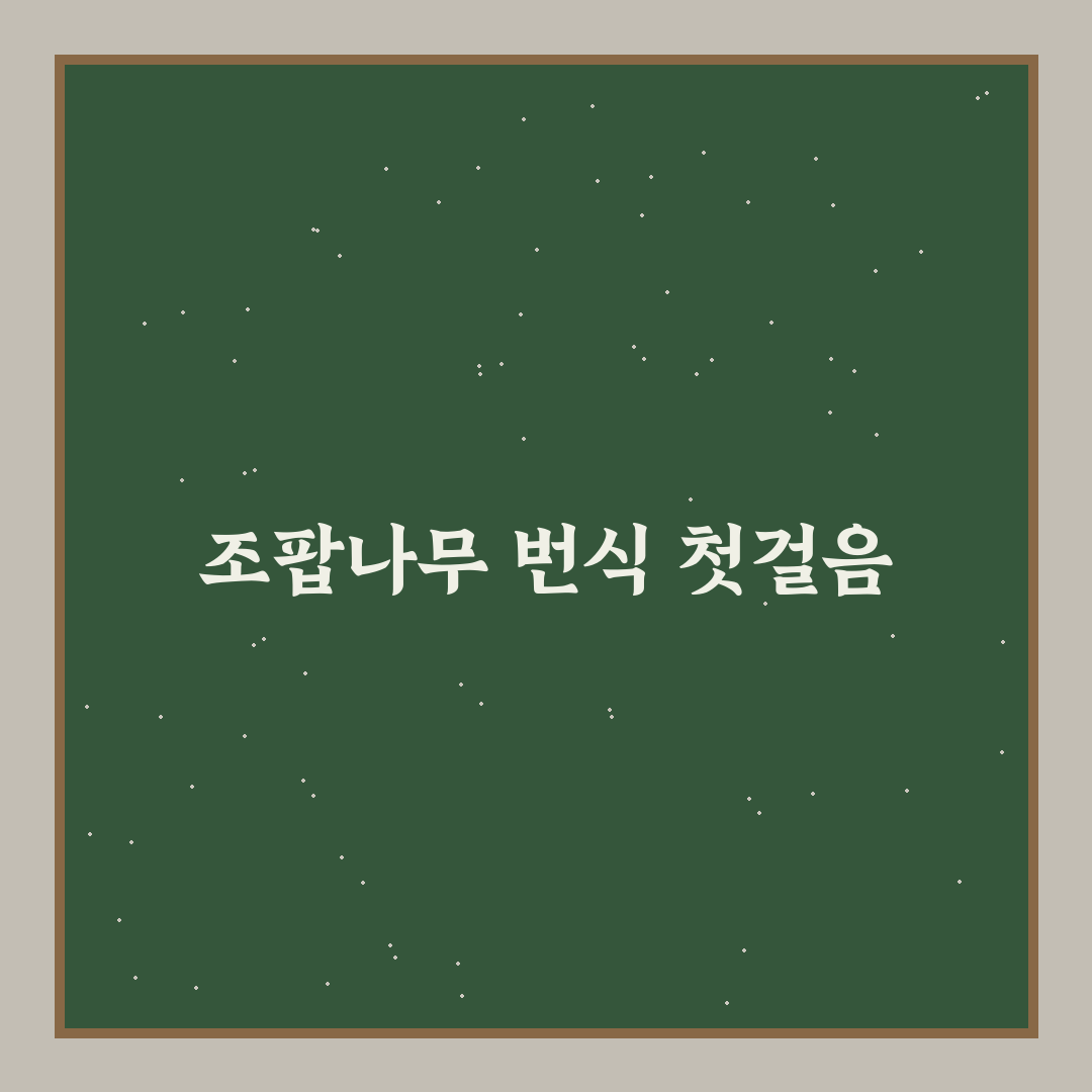 조팝나무 삽목시기 직접 알아보니 주의할 점들