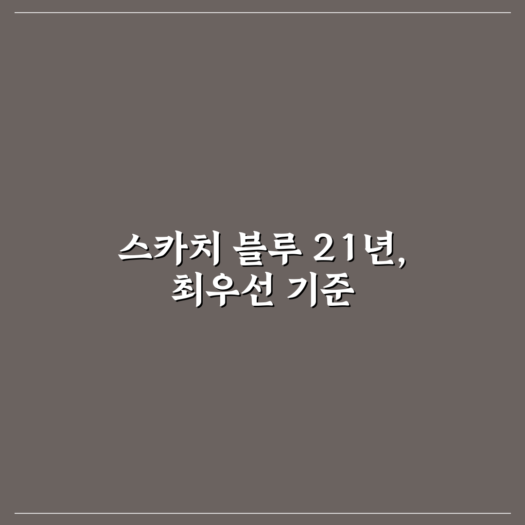 스카치 블루 21년 500ml 품질 비교와 구매 가이드 분석